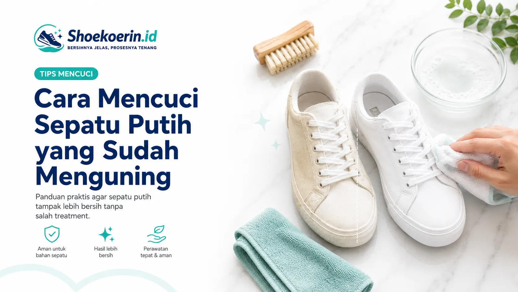 Cara Mencuci Sepatu Putih yang Sudah Menguning