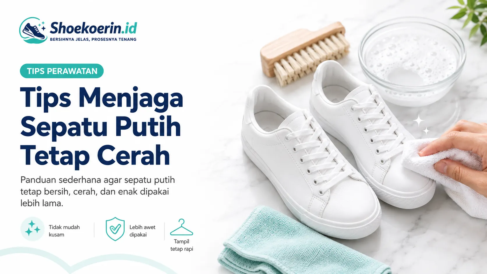 Tips Menjaga Sepatu Putih Tetap Cerah